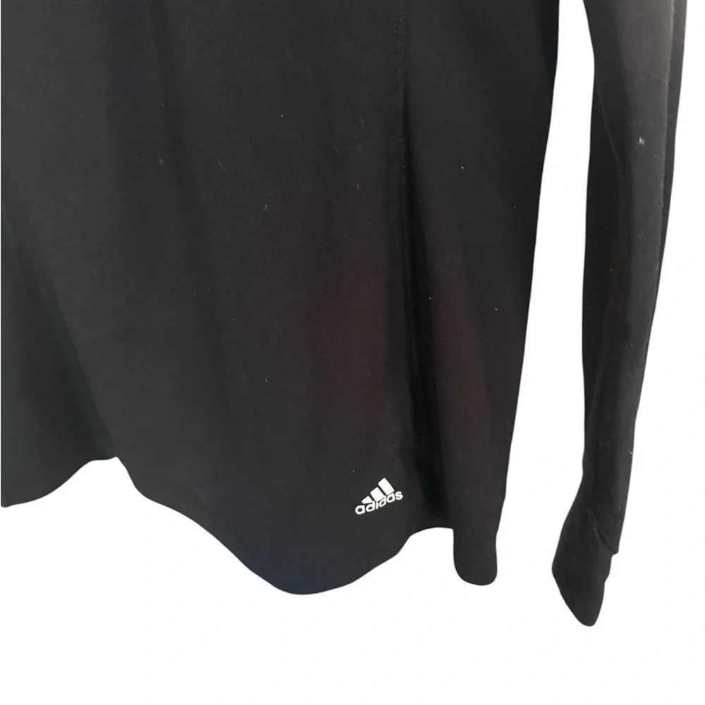 Adidas Women Black Golf Quarter-Zip Pullover - Picture 2 of 5